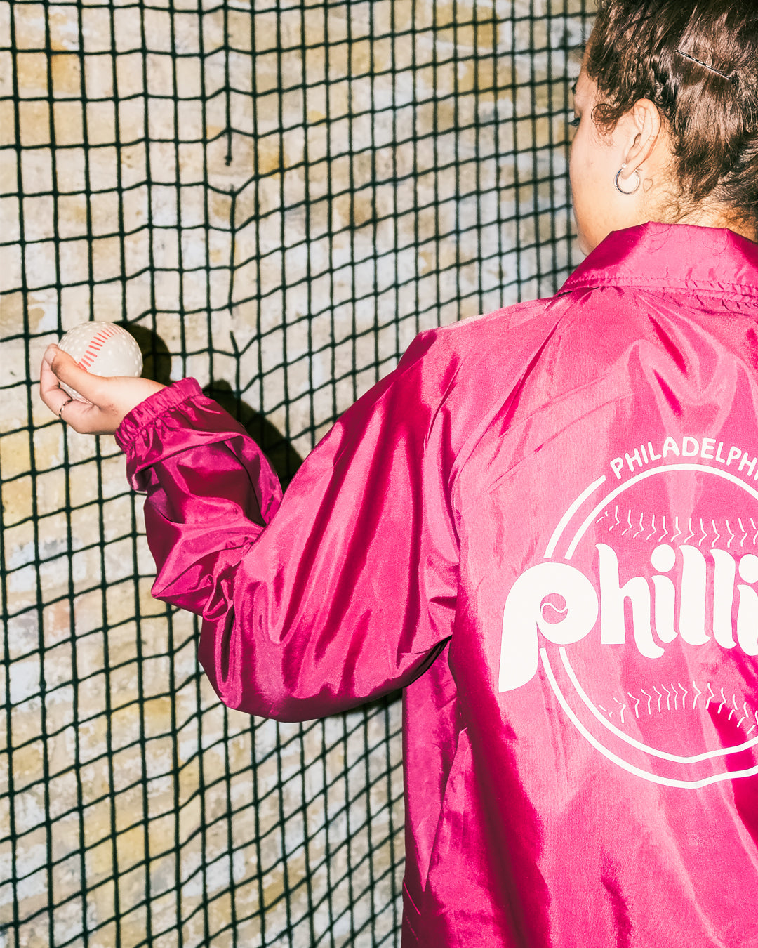 Vintage 1980s Philadelphia Phillies Auburn Sportswear Jacket
