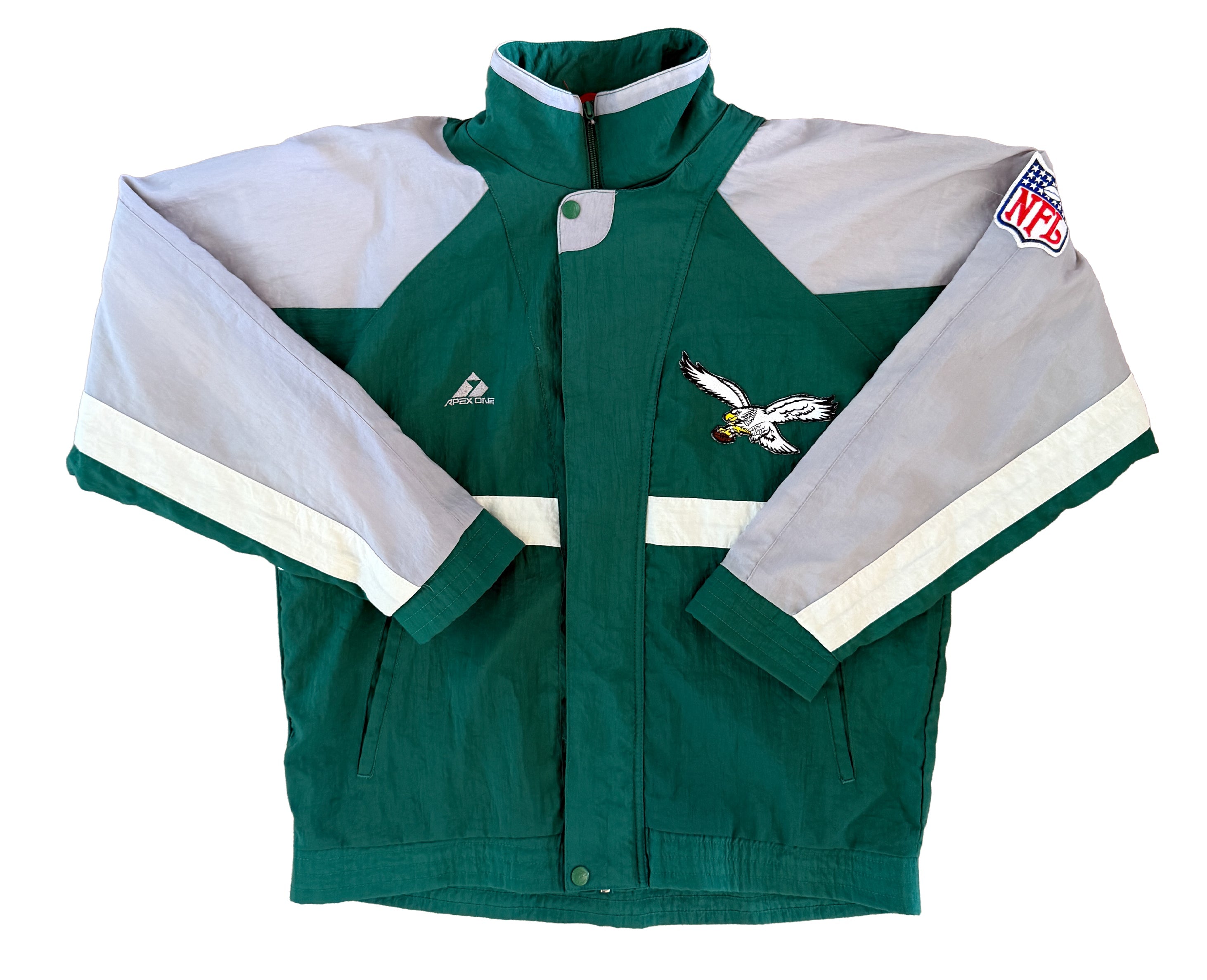Vintage 1990s Philadelphia Eagles Apex One Windbreaker Jacket