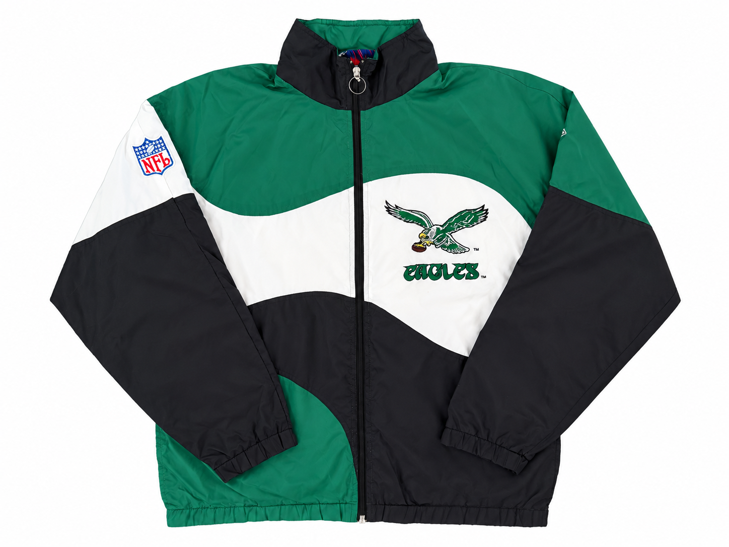 Vintage 1990s Philadelphia Eagles Apex One Windbreaker Jacket