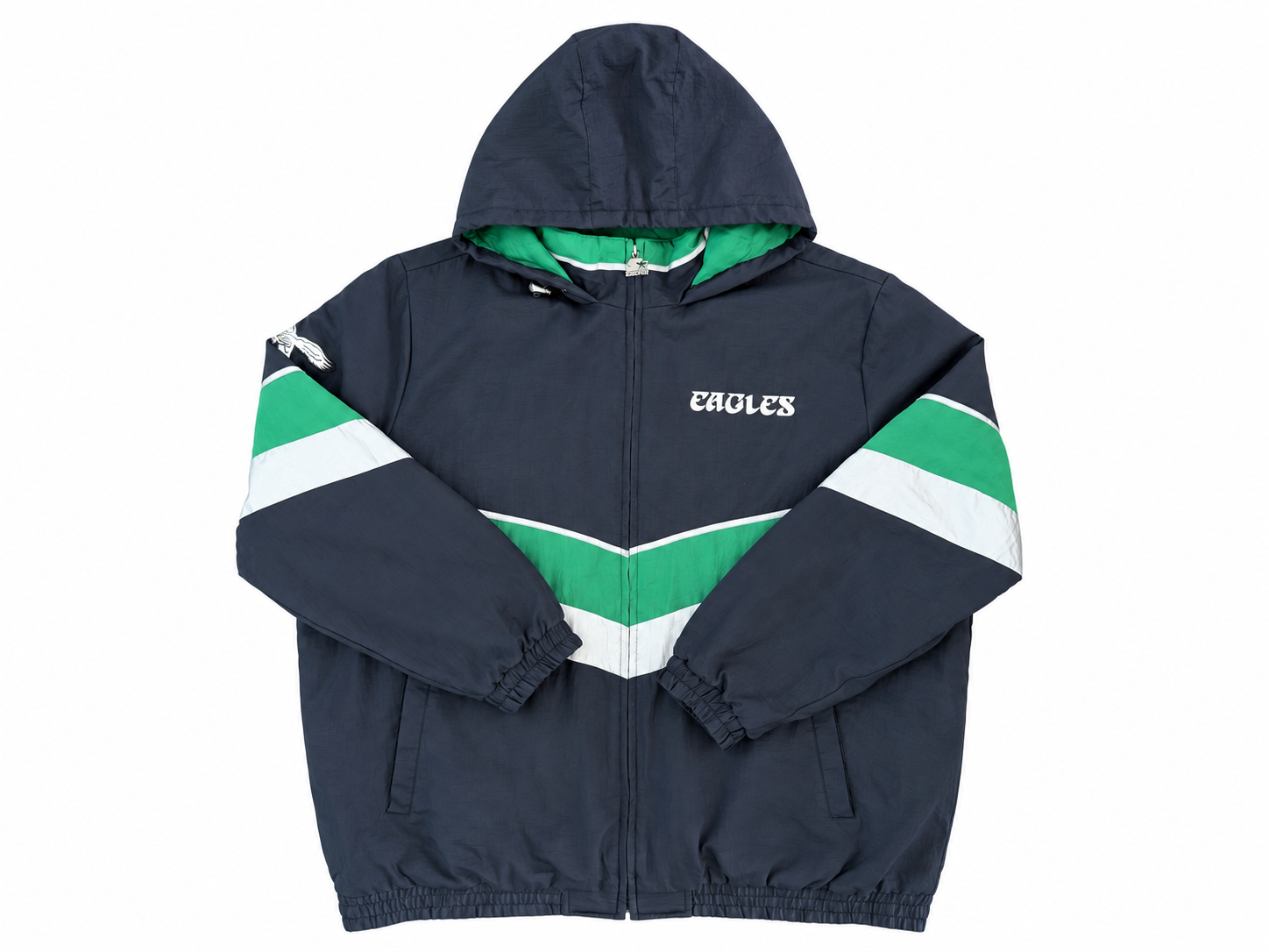 Vintage 1990s Philadelphia Eagles Black Starter Jacket