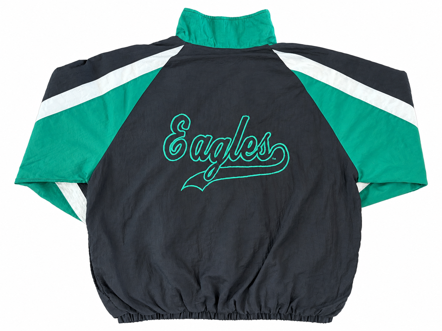 Vintage 1990s Philadelphia Eagles Competitor NFL Game Day Windbreaker Jacket