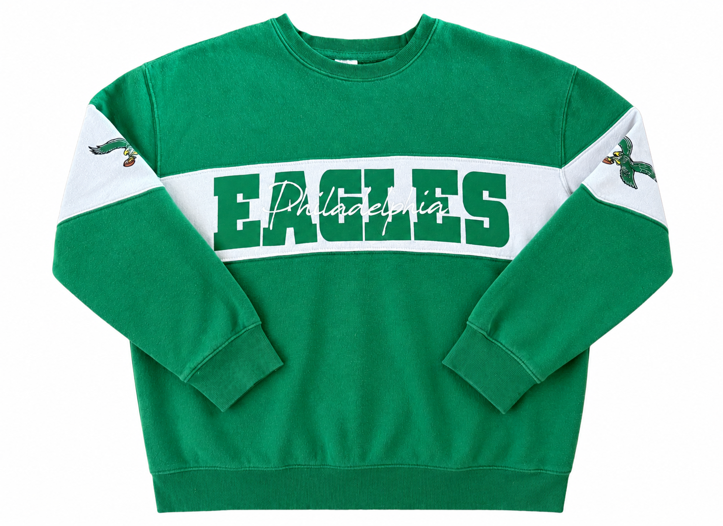 Vintage 1990s Philadelphia Eagles Embroidered NFL Sweatshirt