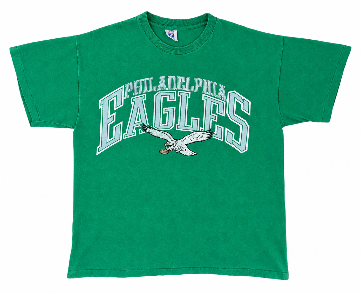 Vintage 1990s Philadelphia Eagles Green Logo 7 T-Shirt