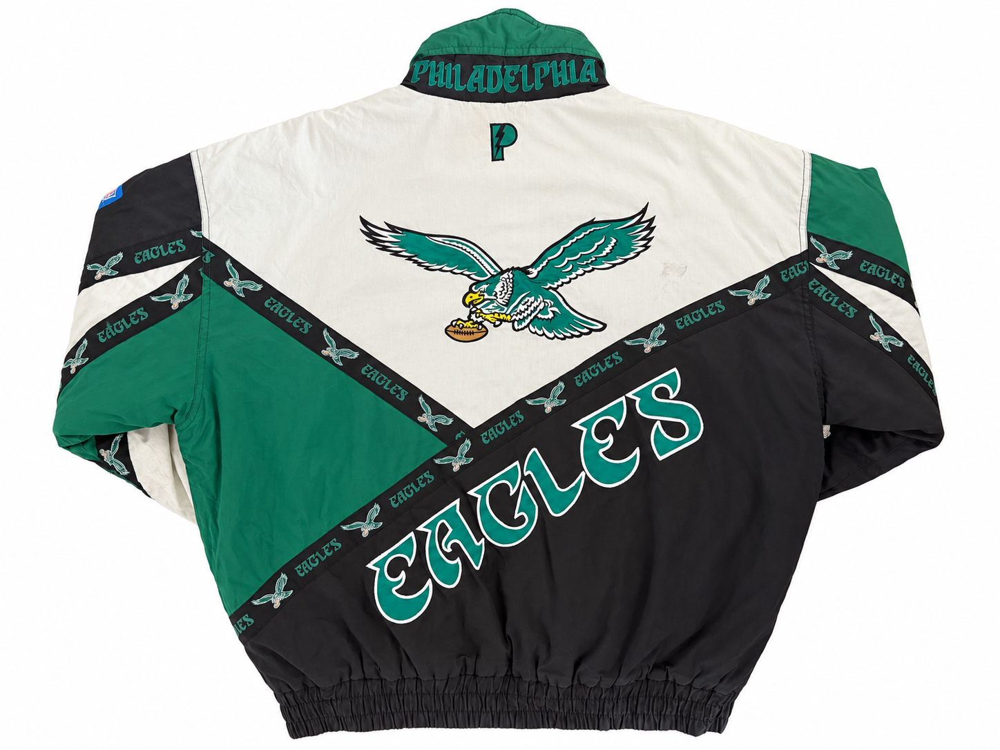 Vintage 1990s Philadelphia Eagles Kelly Green Pro Player Jacket
