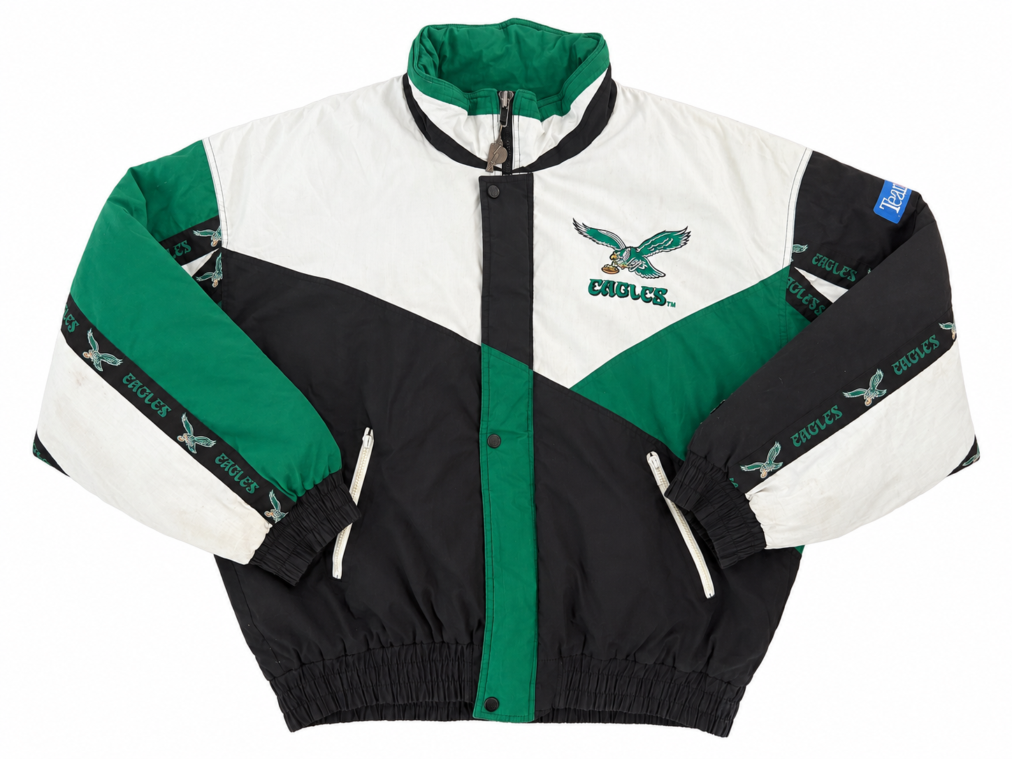 Vintage 1990s Philadelphia Eagles Kelly Green Pro Player Jacket