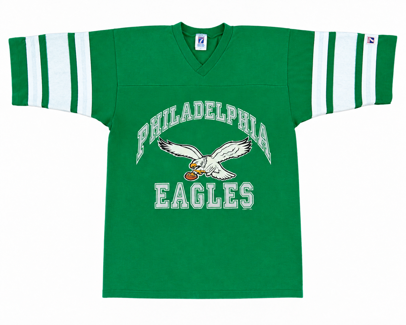 Vintage 1990s Philadelphia Eagles Logo 7 T-Shirt (L)