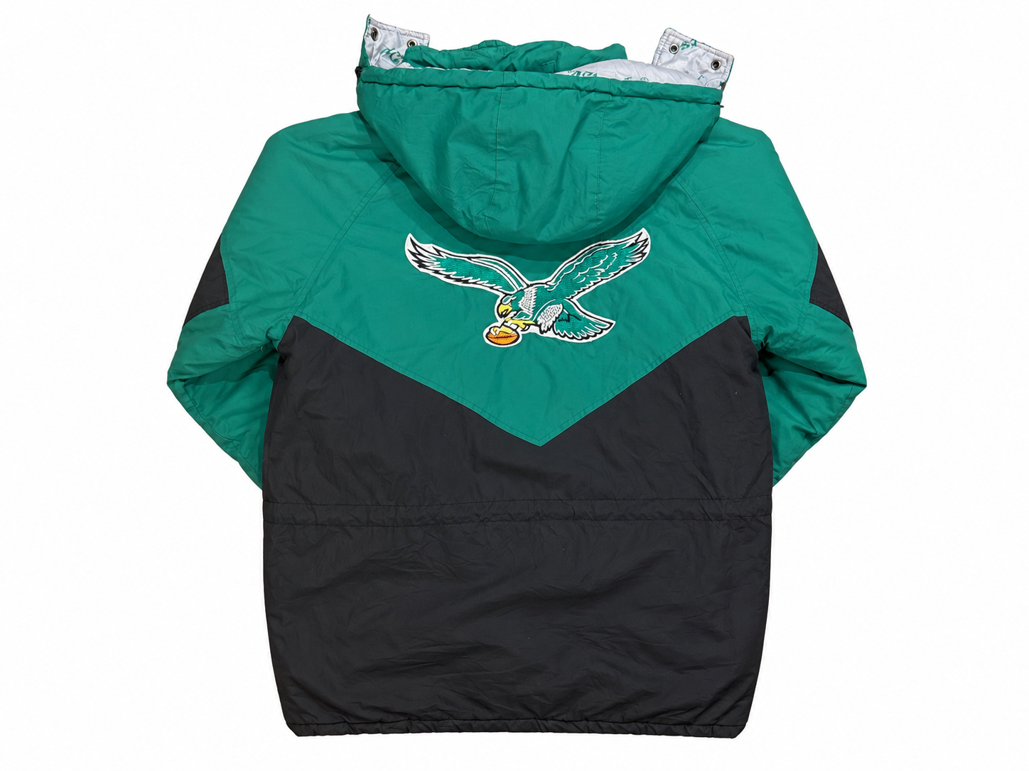 Vintage 1990s Philadelphia Eagles Triple Fat Goose Puffer Jacket