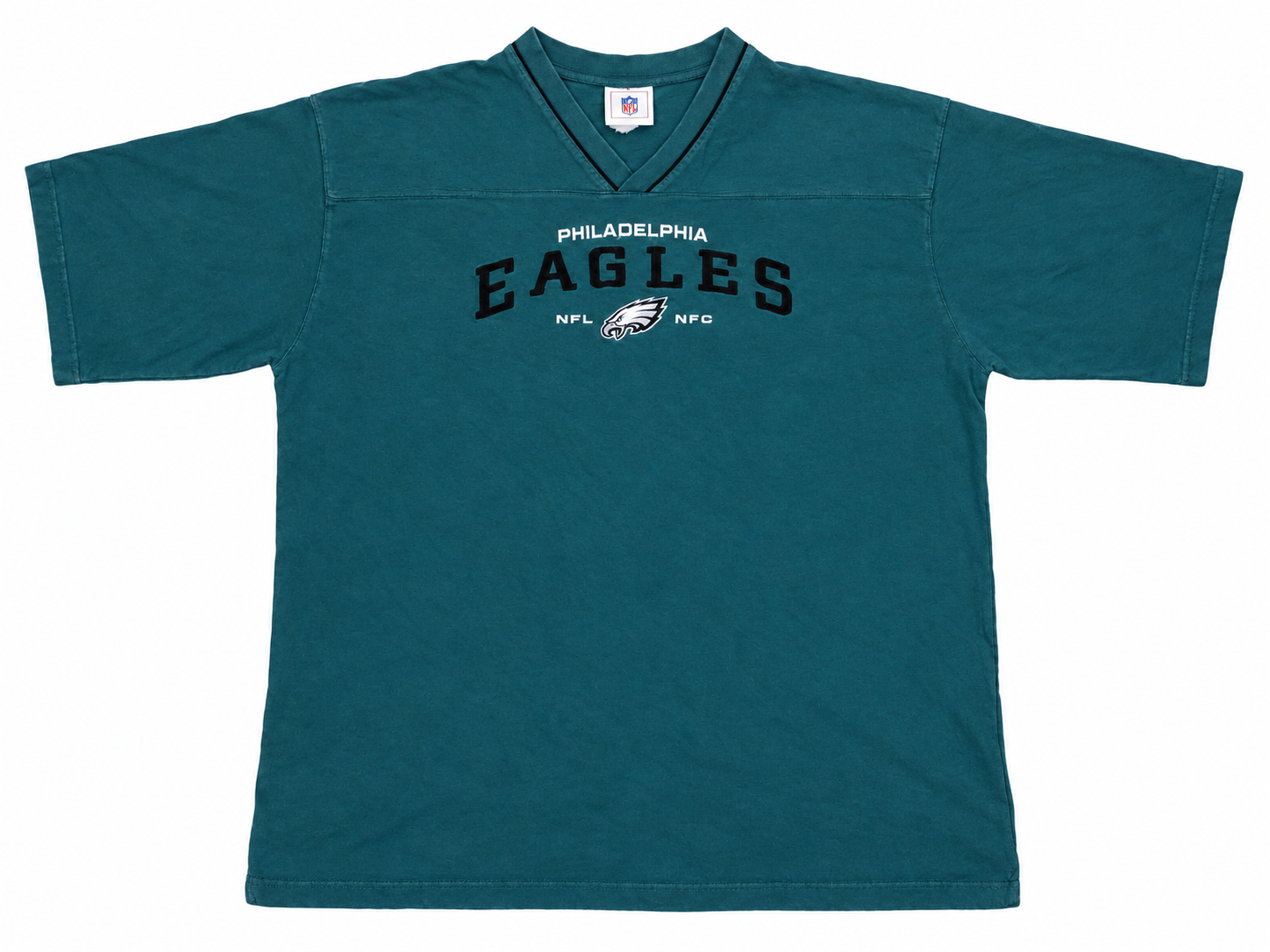 Vintage 1990s Philadelphia Eagles V-Neck T-Shirt