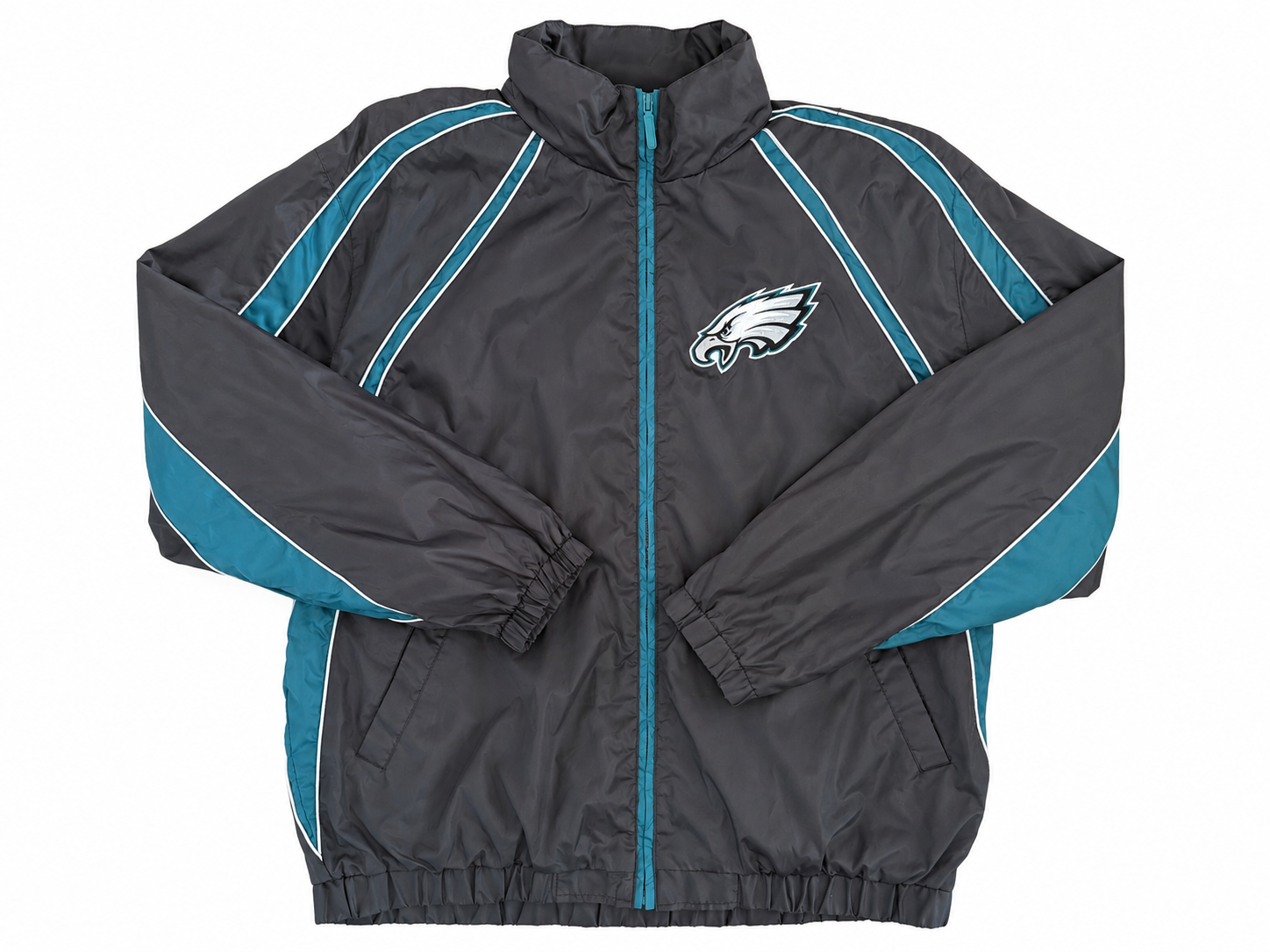Vintage 2000s Philadelphia Eagles NFL Jacket with Rollaway Hood