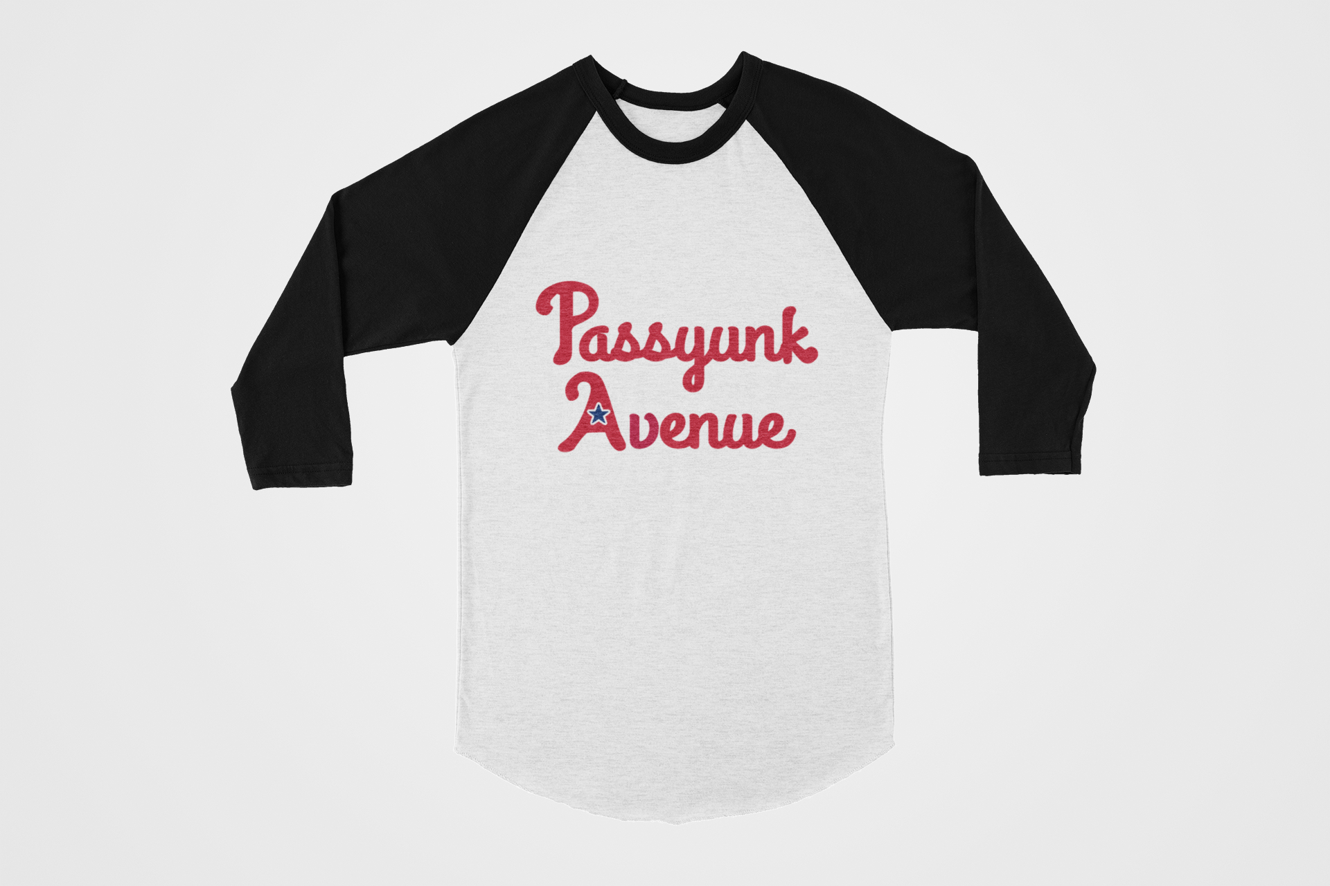 Passyunk Avenue Red 3/4 Sleeve
