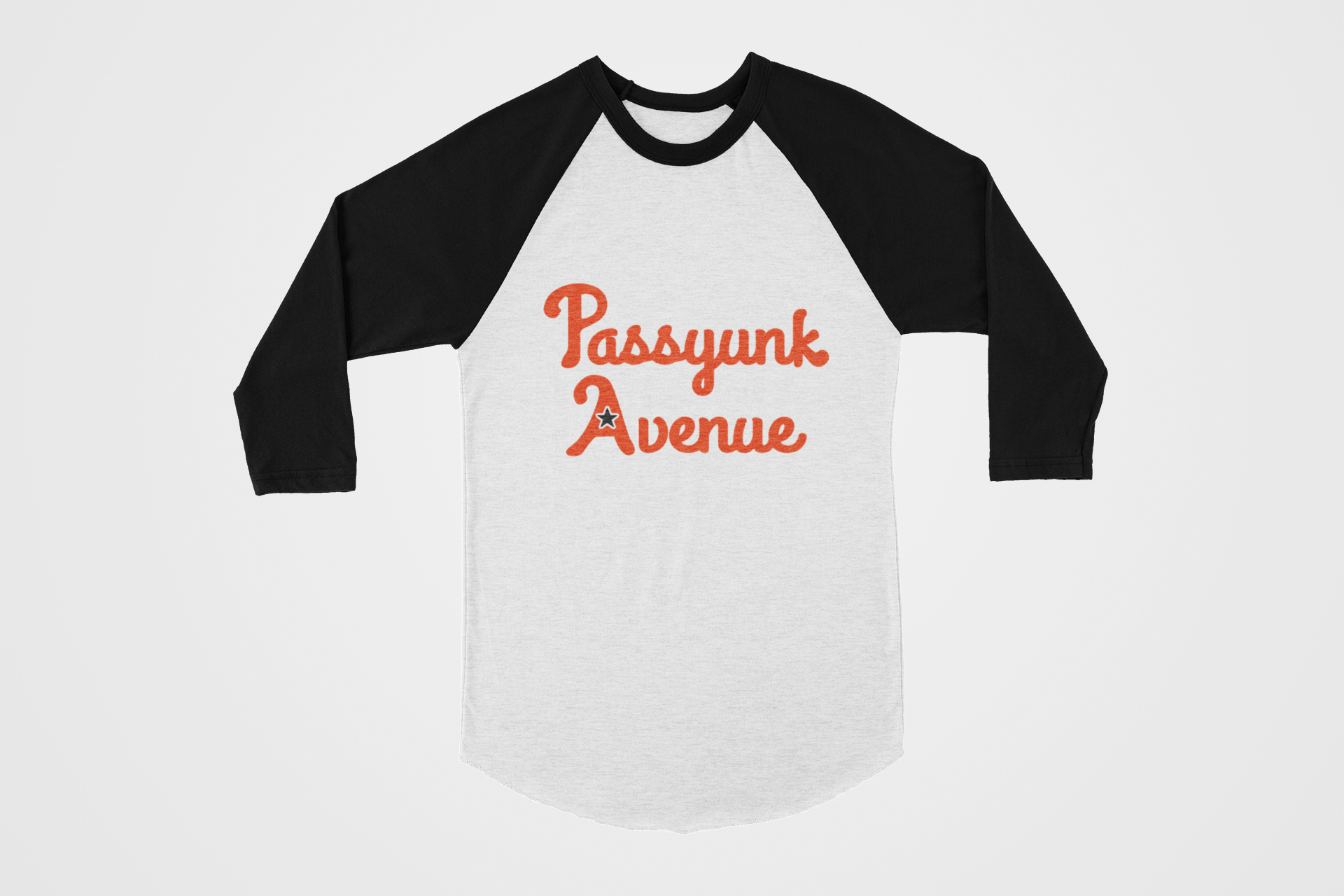Passyunk Avenue Orange 3/4 Sleeve